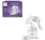 Philips Avent Manual Breast Pump - Easy Pumping with Natural Motion Technology - Transparent, SCF430/03