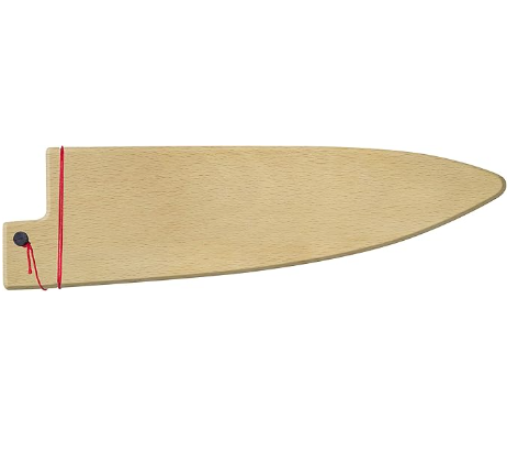 Shun BG0806 Saya Sheath, Universal Fit for Chef and Santoku Knives, 7-8 Inch, Beech Wood