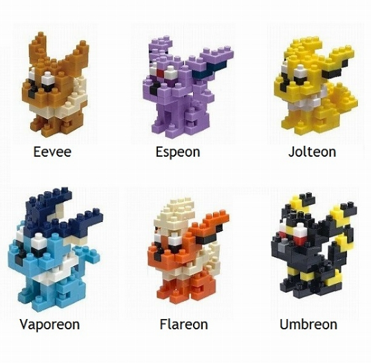 Nanoblock NBMPM_05S Mini Pokémon Series 04, Box of 6 Pieces Main image