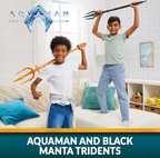 DC Comics Aquaman, and Black Manta Tridents,Kids Roleplay for Boys and Girls Ages 4+ 6065633