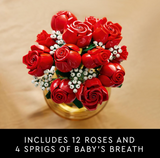 LEGO Botanicals 10328 Bouquet of Roses Building Set (822 Pieces),No Box, Total 6pack Still Sealed