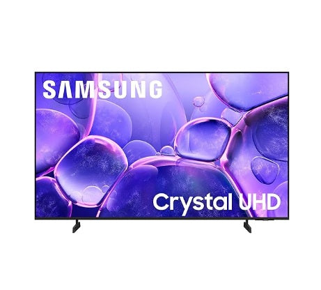Samsung 43-Inch Class Crystal UHD U8000F 4K Smart TV 2025 Model with Endless Free Content, Crystal Processor 4K, MetalStream Design, Knox Security, Alexa Built-in, Black