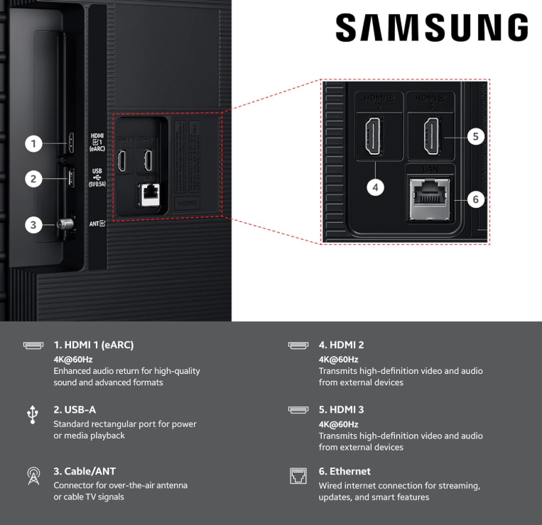 Samsung 43-Inch Class Crystal UHD U8000F 4K Smart TV 2025 Model with Endless Free Content, Crystal Processor 4K, MetalStream Design, Knox Security, Alexa Built-in, Black