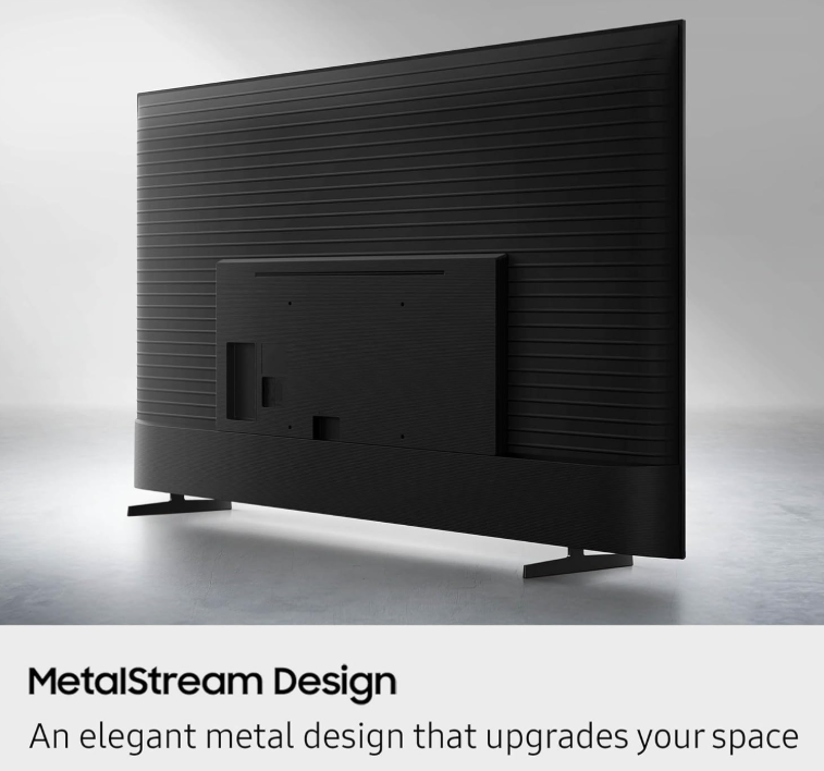 Samsung 43-Inch Class Crystal UHD U8000F 4K Smart TV 2025 Model with Endless Free Content, Crystal Processor 4K, MetalStream Design, Knox Security, Alexa Built-in, Black