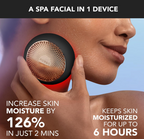 FOREO 3 Deep Face Moisturiser - 5-in-1 Facial Spa -T-Sonic Face Massage - Anti Aging - Face Mask Skin Care - Black