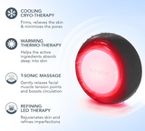 FOREO 3 Deep Face Moisturiser - 5-in-1 Facial Spa -T-Sonic Face Massage - Anti Aging - Face Mask Skin Care - Black