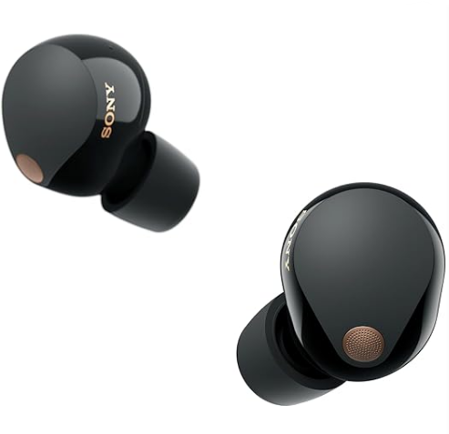 Sony WF-1000XM5 Wireless Noise Cancelling Earbuds, Bluetooth, In-ear Headphones, Mic, Up to 24 Hours Battery Life, Quick Charge, IPX4, iOS and Android Compatible - Black Main image