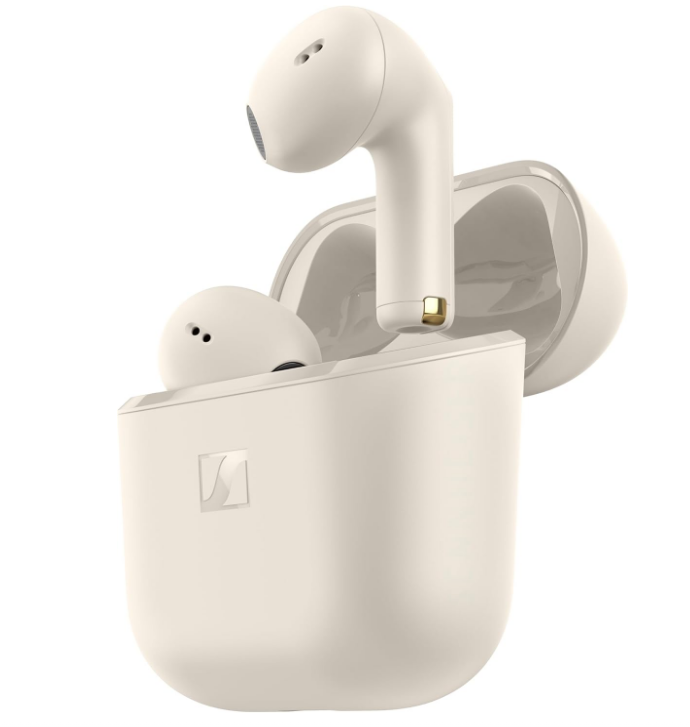 Sennheiser ACCENTUM Open Wireless Earbuds, Open Design, Smart Touch Controls, Comfortable Breathable Fit, Up to 28H Battery, Quick Charging, IPX4, Clear Call Quality, Cream Main image