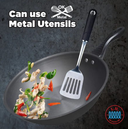 ASD 30cm Hard Anodized IH Stir Fry Pan With Steamer HP2330SSIH Secondary image