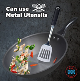 ASD 30cm Hard Anodized IH Stir Fry Pan With Steamer HP2330SSIH