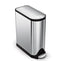 simplehuman Stainless Steel Butterfly Lid Kitchen Step Trash Can, Multi, 45 Liter / 11.9 Gallon, CW1897