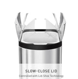 simplehuman Stainless Steel Butterfly Lid Kitchen Step Trash Can, Multi, 45 Liter / 11.9 Gallon, CW1897