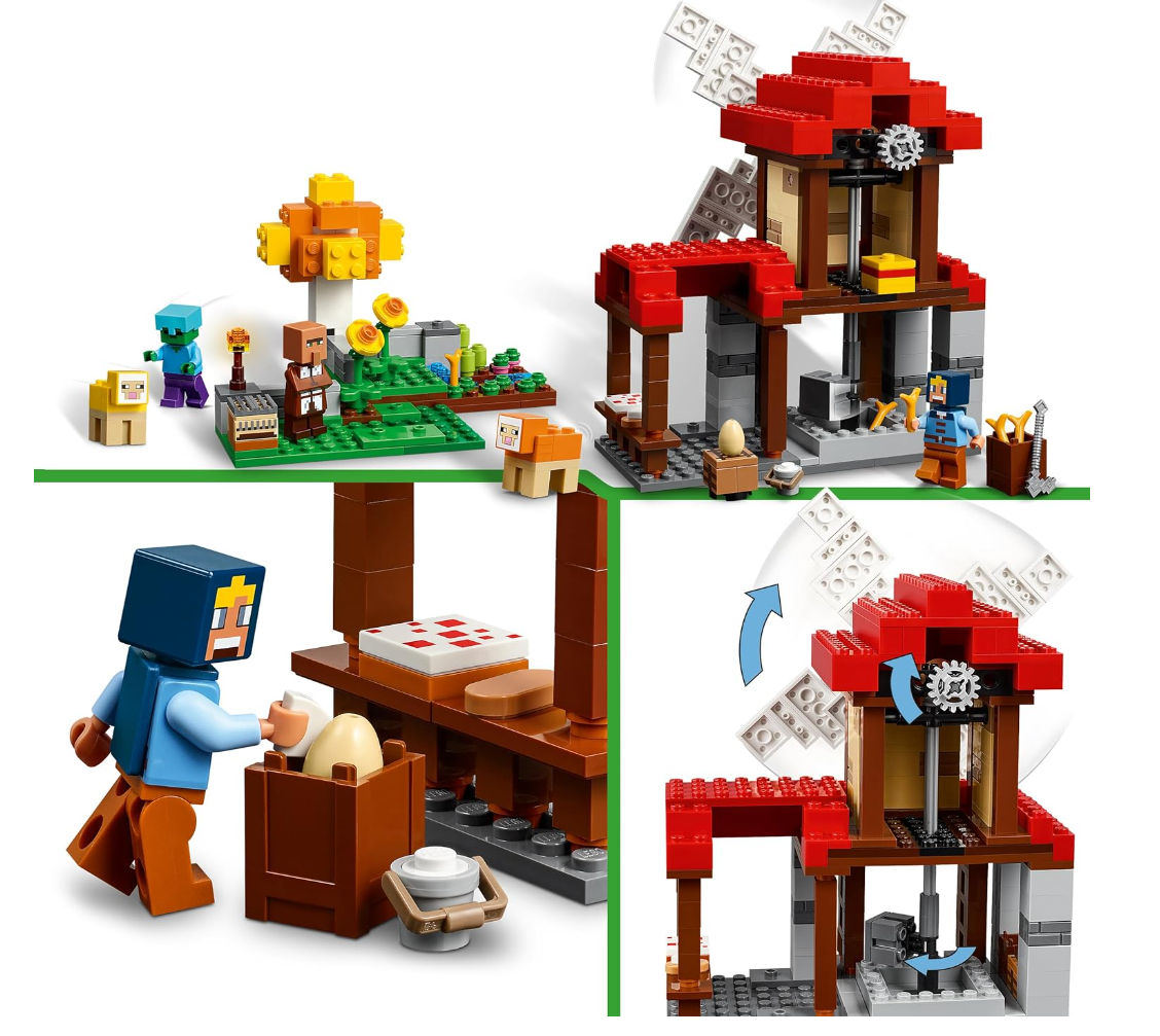 LEGO Minecraft Farm with Windmill 21262 Ages 8+ Secondary image