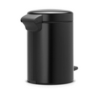 BRABANTIA NewIcon Soft Closing Pedal Bin 3L, Matt Black