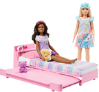 Barbie Furniture, Preschool Toys and Gifts, Bedtime Playset and Accessories, My First Trundle Bed, Plush Puppy Piece