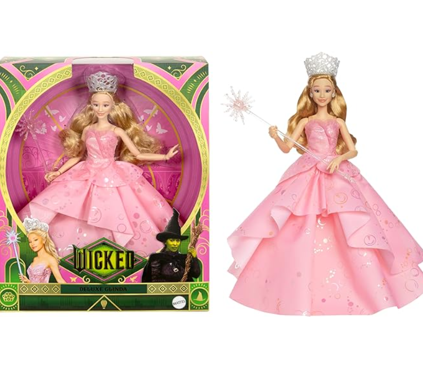 Mattel Universal Wicked Deluxe Glinda Fashion Doll & Accessories Including Crown & Scepter