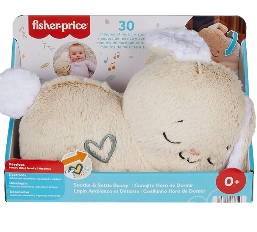 Fisher-Price Soothe & Settle Bunny Plush Baby Toy & Customizable Sound Machine With Motion Secondary image
