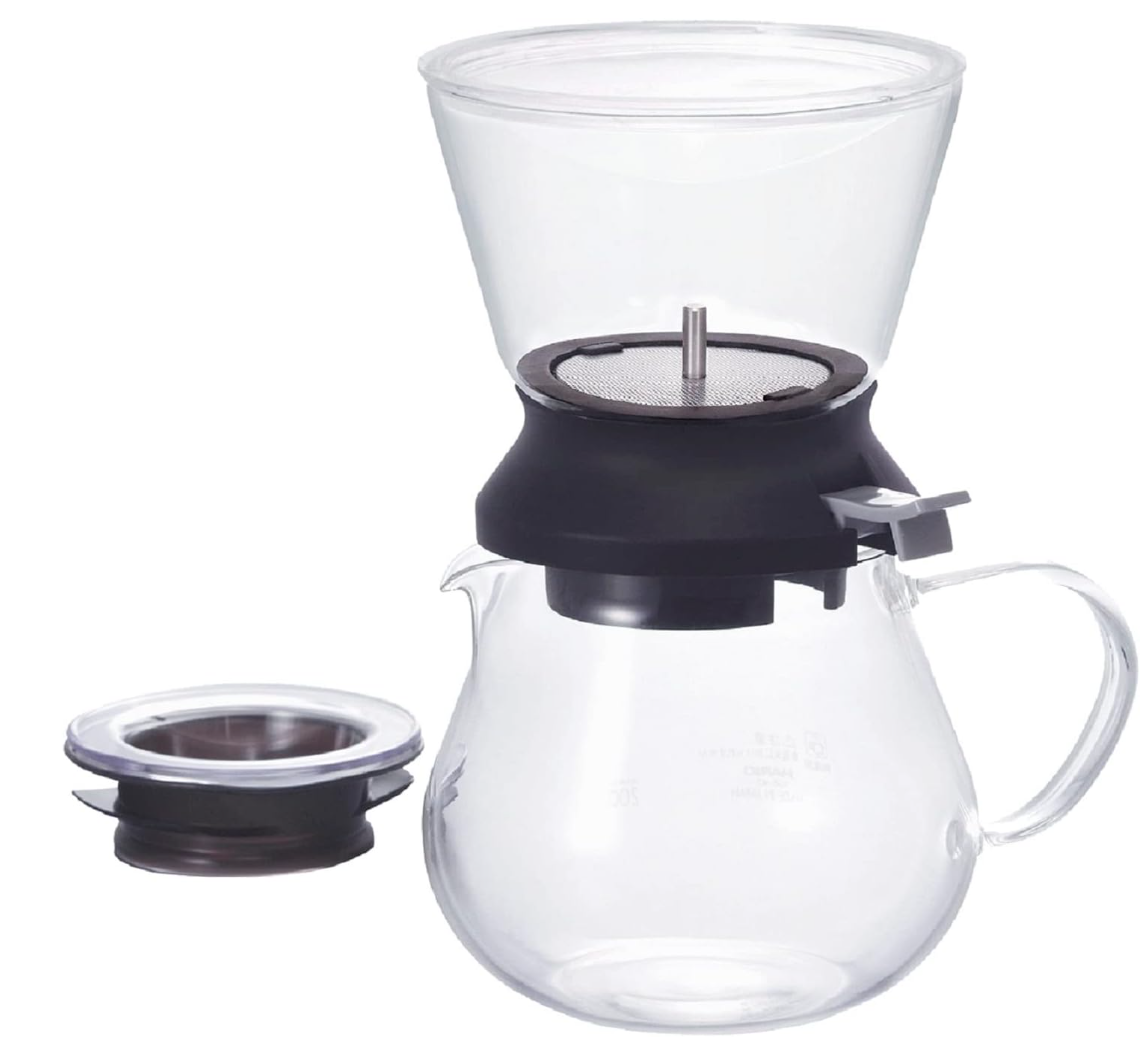 HARIO TDR-5012B Tea Dripper Largo Server Set, Black Main image