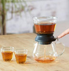 HARIO TDR-5012B Tea Dripper Largo Server Set, Black