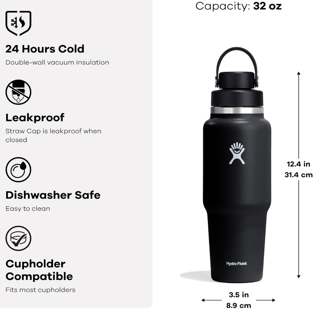 HYDROFLASK WIDE FLEX CHUG CAP TRAVEL BOTT 32OZ, TRILLIUM