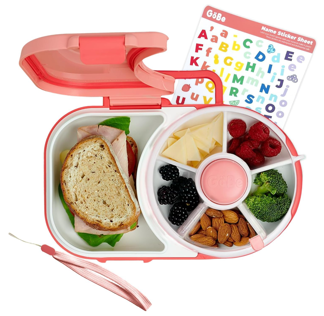 GoBe Kids Lunchbox with Snack Spinner, Watermelon Pink Main image