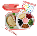 GoBe Kids Lunchbox with Snack Spinner, Watermelon Pink