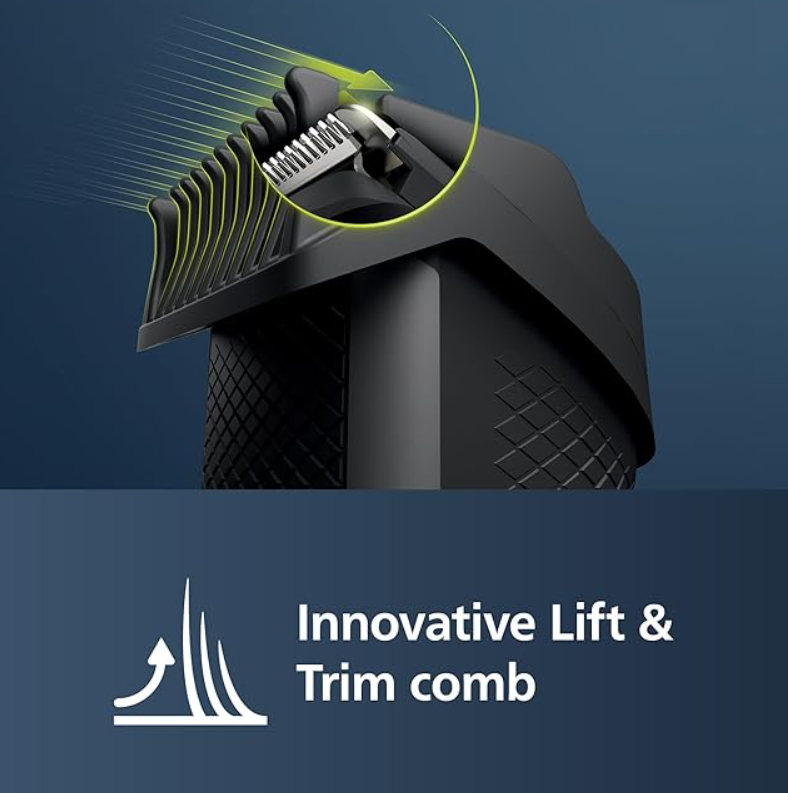 Philips Beardtrimmer 3000 Series, Beard Trimmer with Lift & Trim Technology BT3206/14