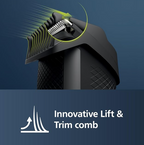 Philips Beardtrimmer 3000 Series, Beard Trimmer with Lift & Trim Technology BT3206/14