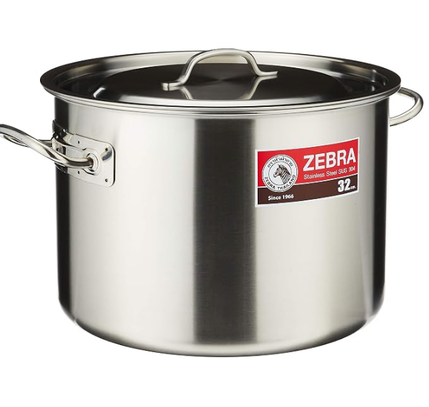 Zebra 171132 Stainless Steel Casserole, 32cm, 18.5L