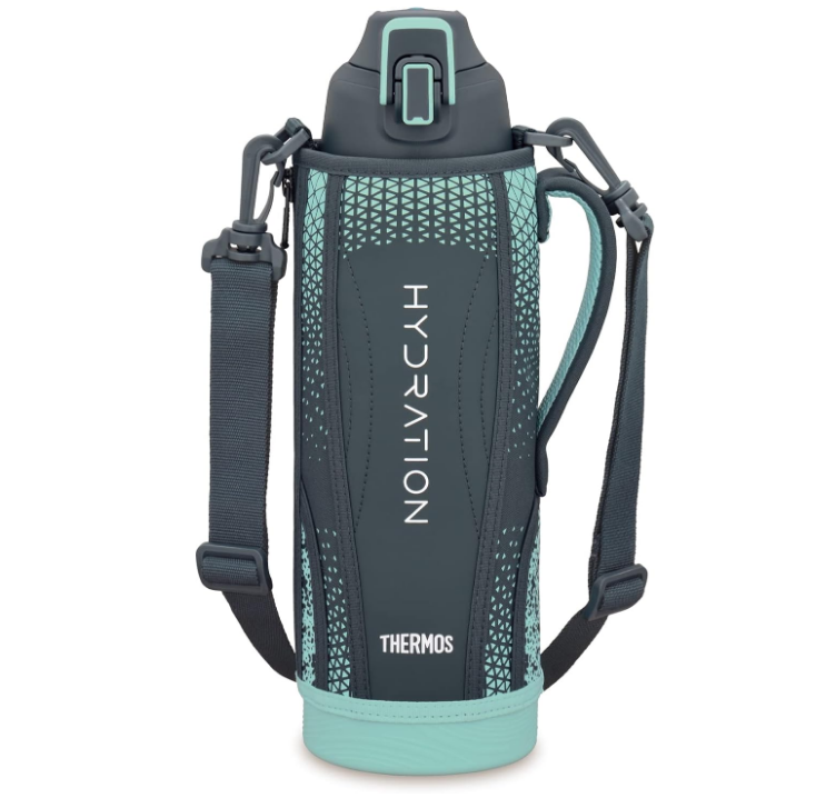 Thermos FHT-1502F NVMT Sports Bottle, 1.5L, Navy Mint
