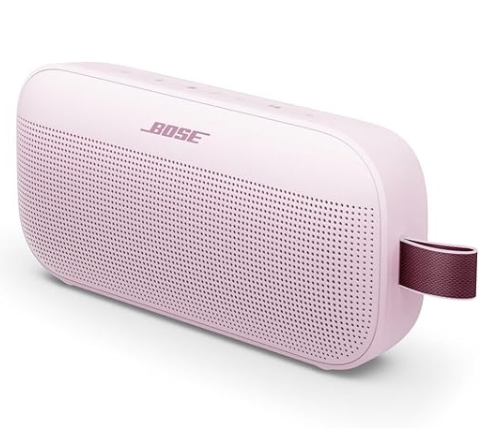Bose SoundLink Flex -2nd Gen- Bluetooth Speaker, Portable Outdoor Speaker with High Fidelity Audio, Up to 12 Range, Waterproof and Dustproof, Petal Pink - Limited Edition