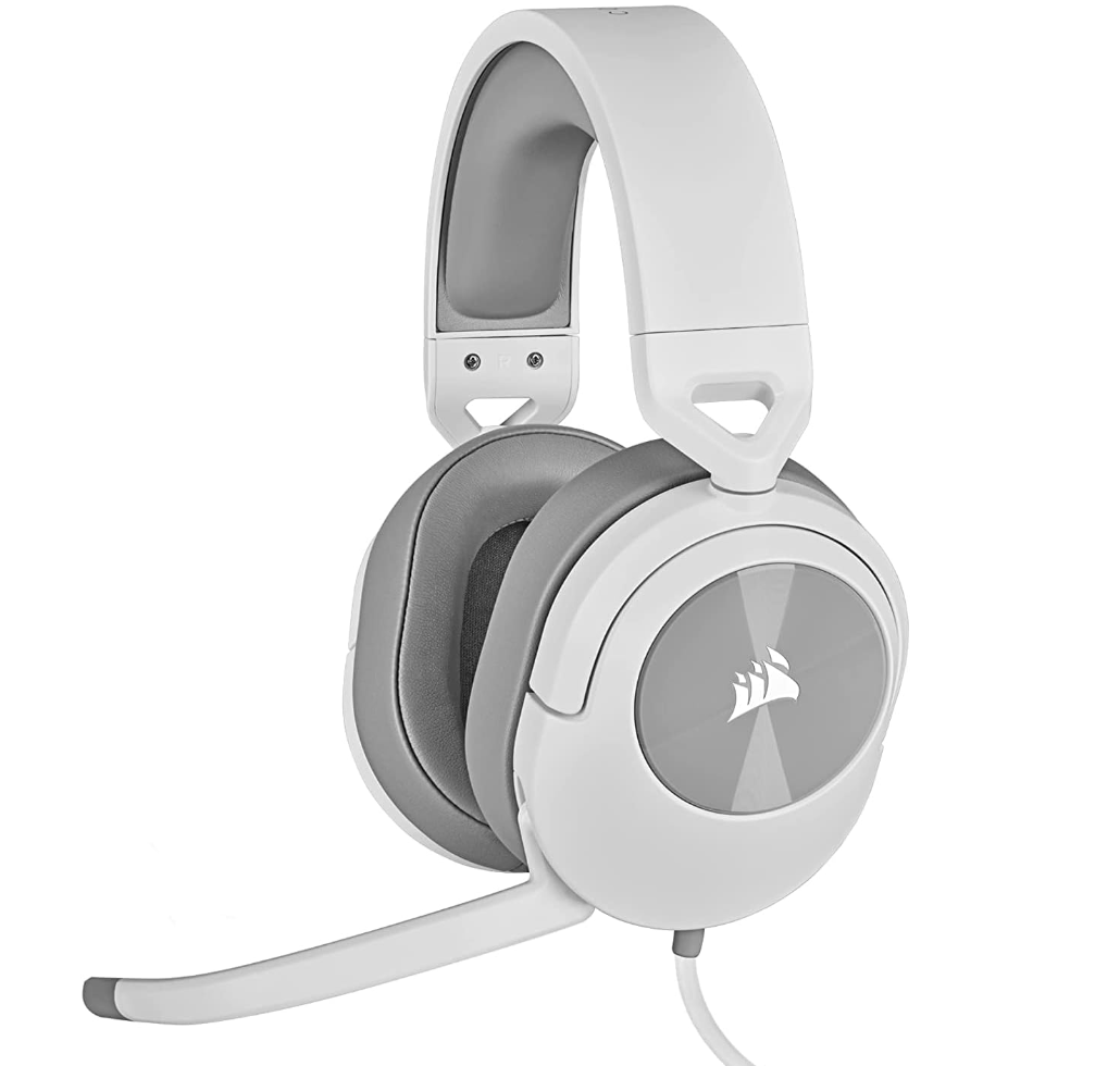 Corsair HS55 Surround Gaming Headset, White Main image