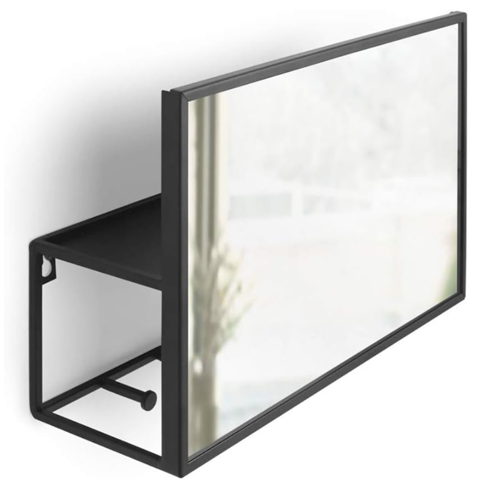 Umbra 1012828-040 Cubiko Wall Mirror and Storage Unit