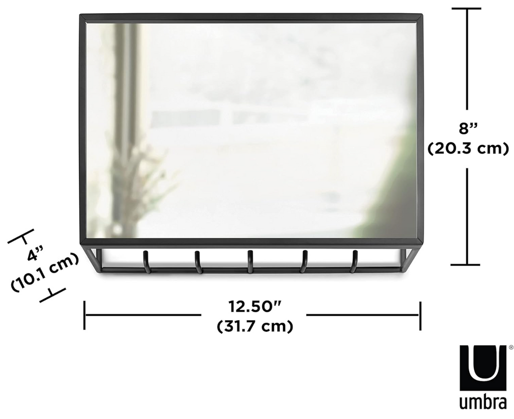 Umbra 1012828-040 Cubiko Wall Mirror and Storage Unit