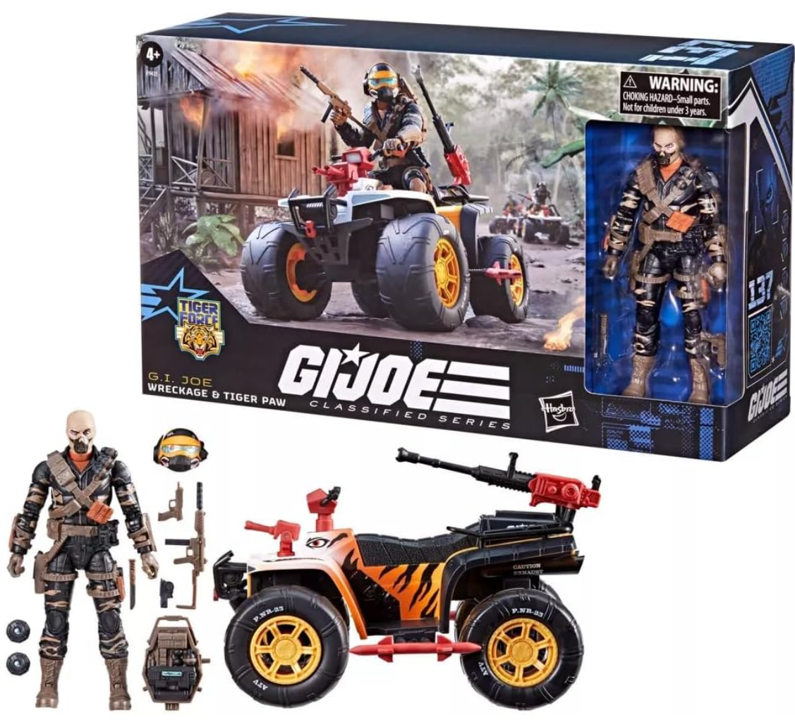 G.I. Joe Classified Series Tiger Force Wreckage Action Figure and Tiger Paw ATV - Exclusive