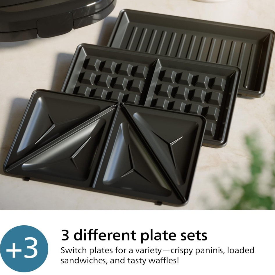 Philips 5000 Series Sandwich Maker - 3 Plate Sets