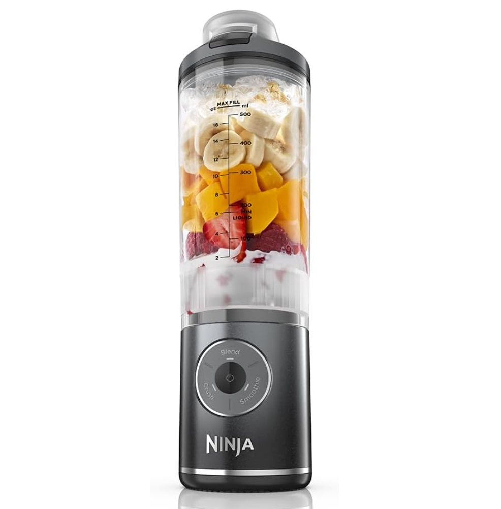 Ninja Blast Max Portable Blender, 650ml, Cool Grey