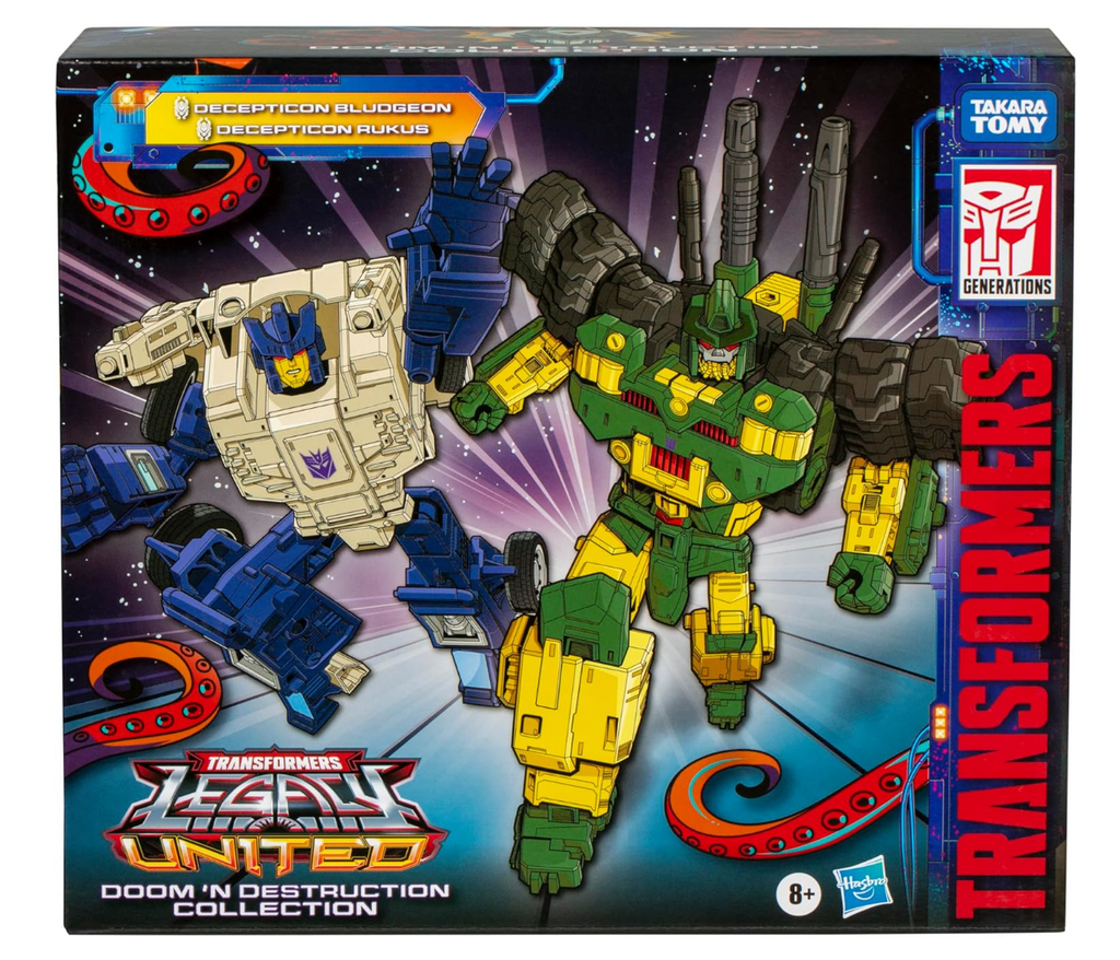 Transformers Legacy United Doom ‘n Destruction Collection, Mayhem Attack Squad Converting Action Figure 2-Pack, 8+