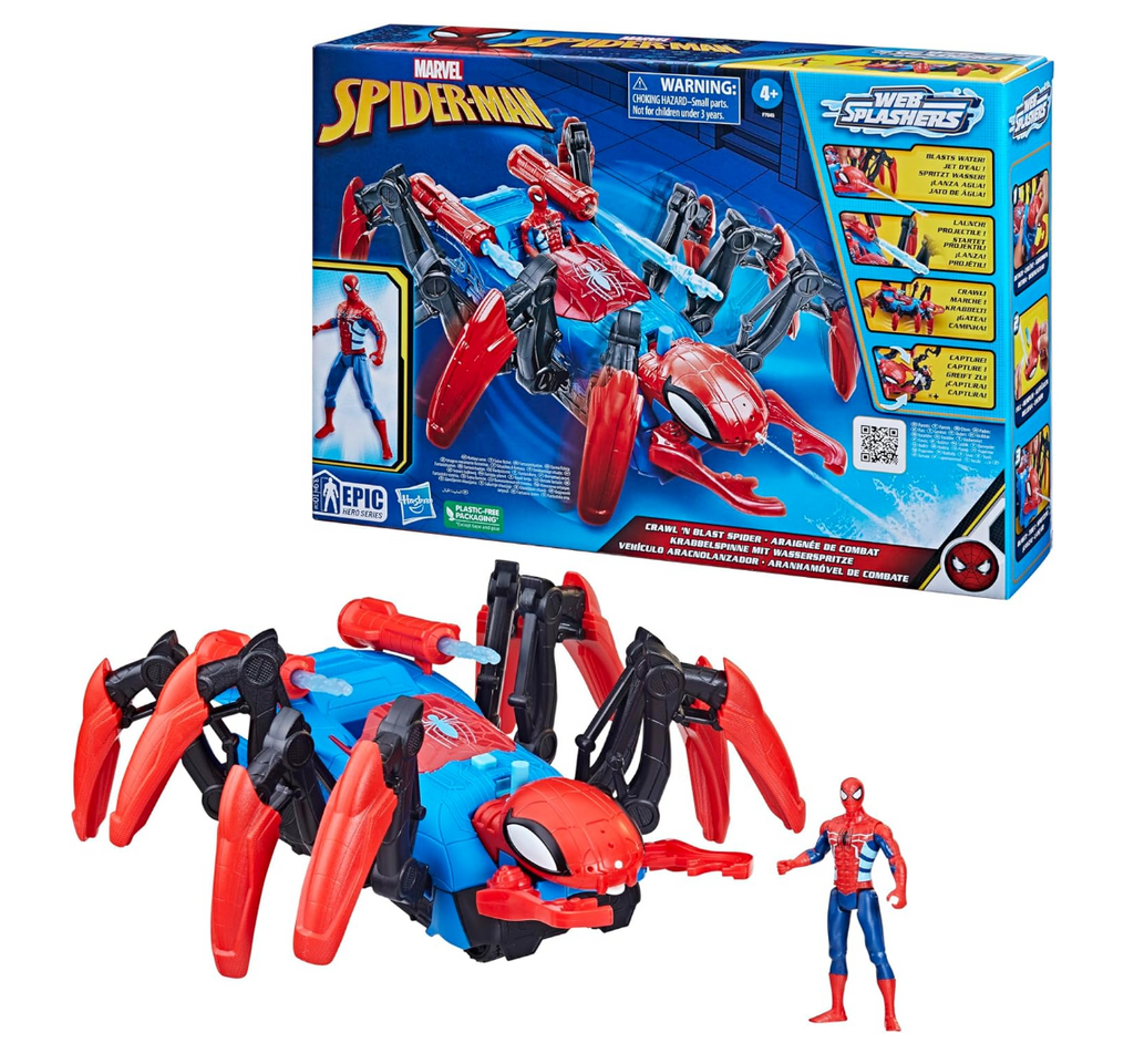 Spider-Man Marvel Epic Hero Series Web Splashers Spider-Man Crawl & Blast Spider