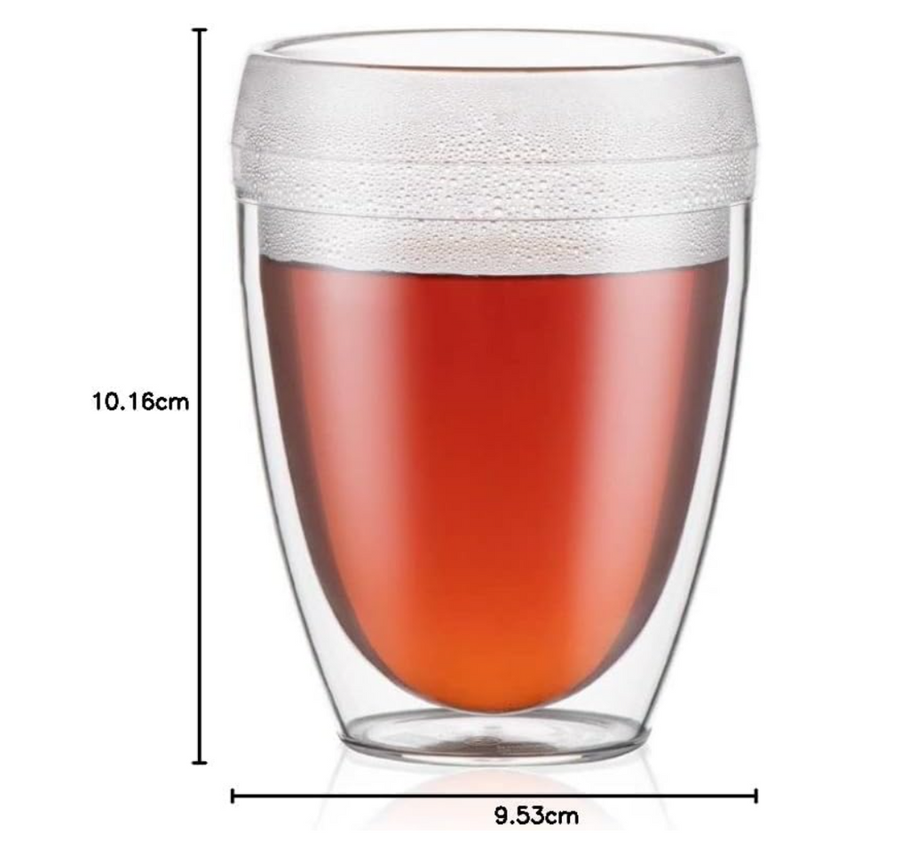Bodum 11849-10SA-12 Pavina Outdoor Shatterproof Double Wall Tumbler 6-Pack, 12 Ounce, Clear