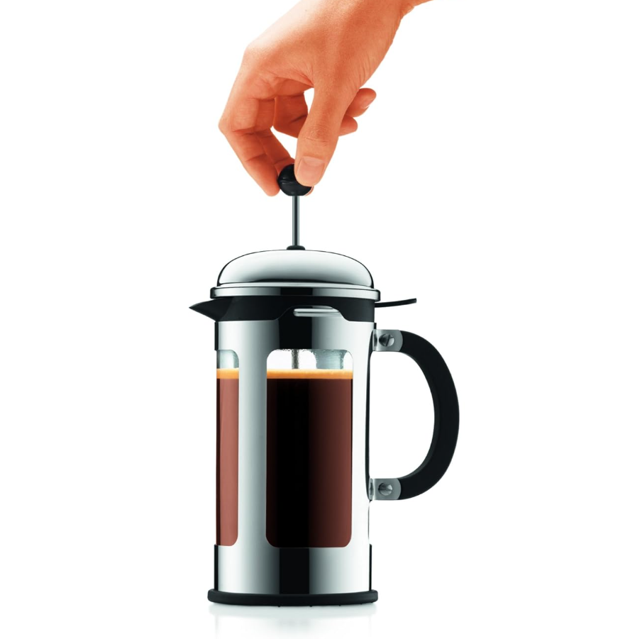Bodum 11172-16 Chambord French Press 8 Cup Coffee Maker, 1L, Chrome