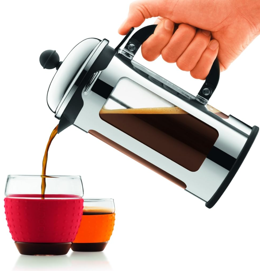 Bodum 11172-16 Chambord French Press 8 Cup Coffee Maker, 1L, Chrome