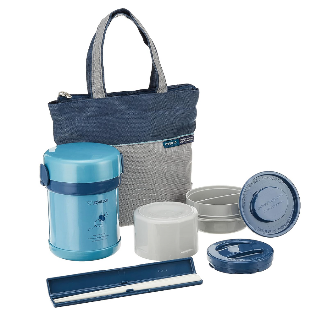 Zojirushi SL-MEE07AB Ms.Bento Stainless Lunch Jar, Aqua Blue