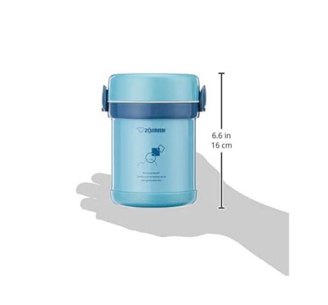 Zojirushi SL-MEE07AB Ms.Bento Stainless Lunch Jar, Aqua Blue
