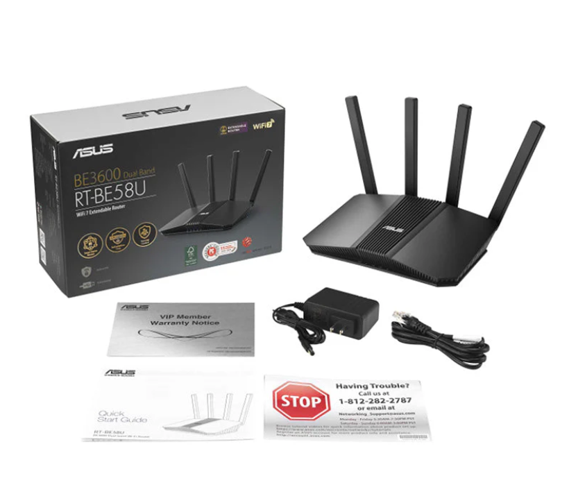 Asus RT-BE58U BE3600 Wi-Fi 7 Dual Band Router
