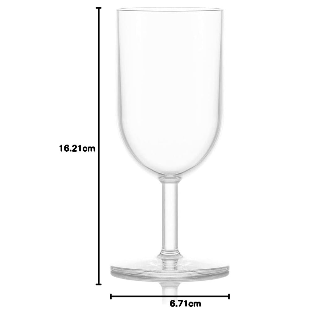 BODUM 11926-10SA-12 Bodum Wine Cocktail Glasses, White Wine Plastic Glass, 8.1 fl oz- 230 ml, Set of 6 Secondary image
