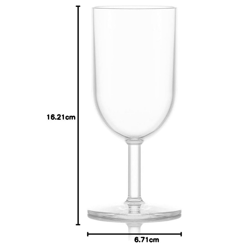 BODUM 11926-10SA-12 Bodum Wine Cocktail Glasses, White Wine Plastic Glass, 8.1 fl oz- 230 ml, Set of 6