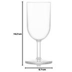 BODUM 11926-10SA-12 Bodum Wine Cocktail Glasses, White Wine Plastic Glass, 8.1 fl oz- 230 ml, Set of 6