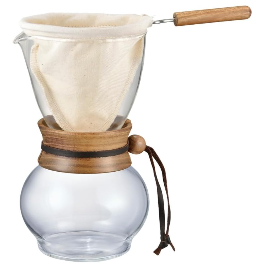Hario DPW-3 Olive Woodneck Coffee Drip Pot, 480ml