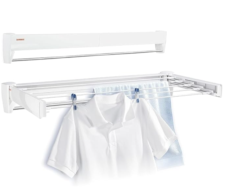 Leifheit L83201 Telegant 36 Protect Plus Wall Dryer, White, 72 x 37 cm, 83201-6